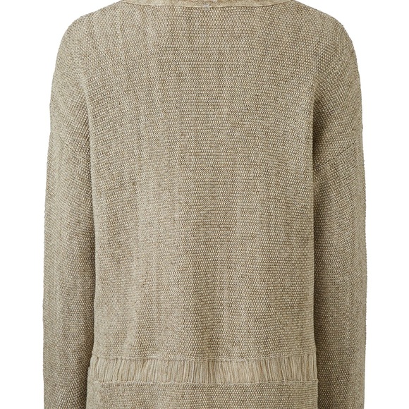 Beige textured sweater - Picture 3 of 4
